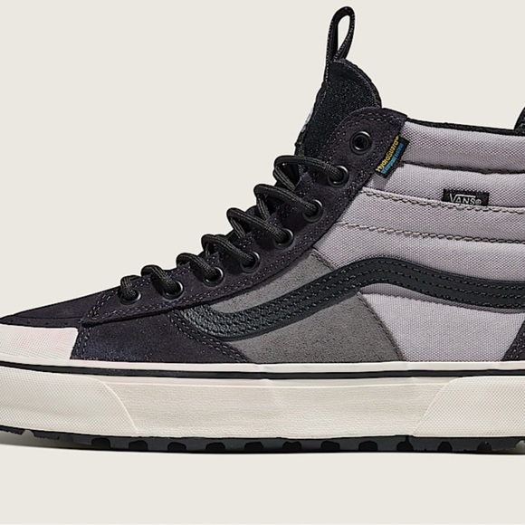 Vans Men's sk8 hi waterproof Black and Gray High-Top Sneakers Size 9 New In Box - Picture 2 of 6